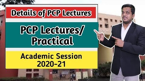 PCP Lectures/Practicals | PCP Schedule for FY-SY-TY BSc/MCA | Mumbai University | Ashish sir