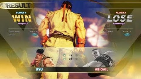 STREET FIGHTER V AE 3.5: Ryu vs Abigail (davidswoops) Ranked Match