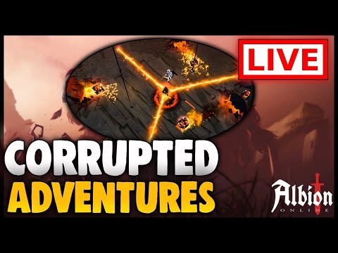 Albion Online LIVE - Testujemy nowe buty w corruptach :O + giveawaye (: