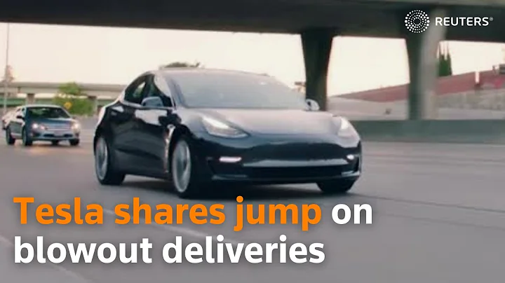 Tesla shares jump on blowout deliveries