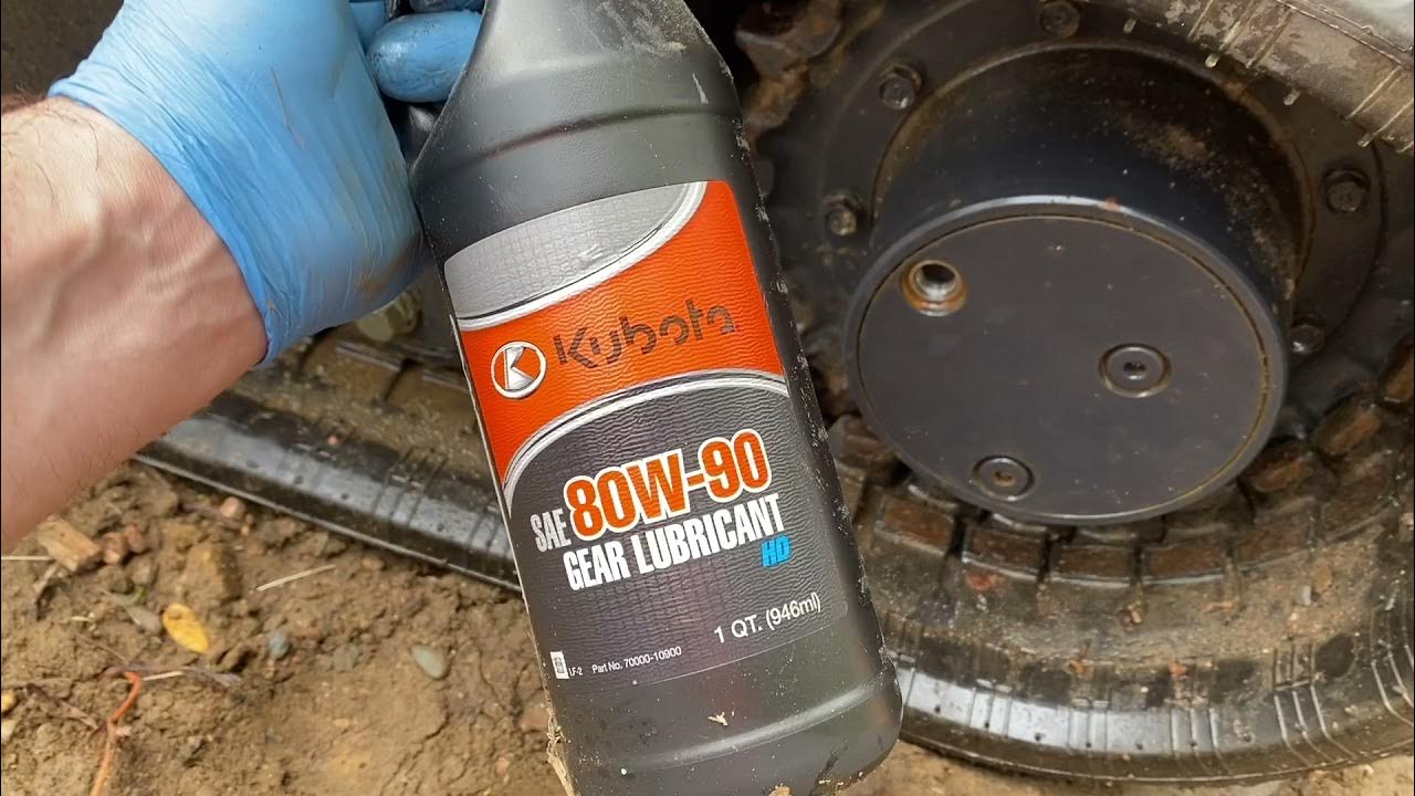 Changing Final Drive Oil on a mini excavator YouTube