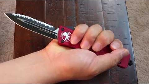 Microtech Combat Troodon OTF Knife - The Little Red Riding Hood