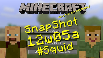 Minecraft Glitches - 12w05a Flying Squid Glitch? HD