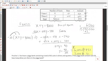 4 5 Objective 2: Set Up and Solve Money Mixture Problems