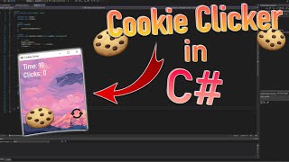 🌙Cookie Clicker in C# with WinForms - ASMR Programming - Only Keyboardsounds and Lofi music🌙