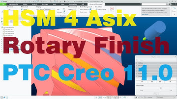 Lập Trình Phay CNC 4 Trục | Hướng Dẫn Lệnh HSM 4 Asix Rotary Finish Trên PTC Creo Parametric 11.0