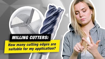 Milling cutters: how many cutting edges are suitable for my application?