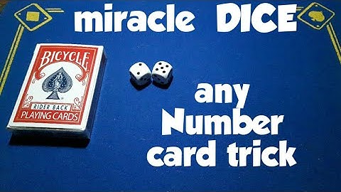MIRACLE DICE! Any number card trick