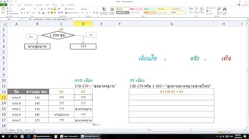 ภาคผนวก 2_2/3 การใช้สูตร IF และตัวเชื่อม AND OR ใน Excel (First using in Part 1)