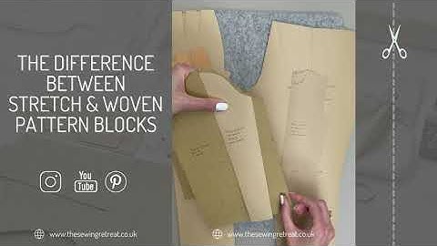 The Difference Between Stretch & Woven Pattern Blocks | Pattern drafting tips for beginners