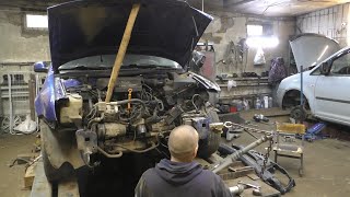 видео: Volkswagen Bora вытяжка передних лонжеронов картинка: Volkswagen Bora вытяжка передних лонжеронов