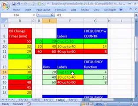 Excel Array Formula Series #8: FREQUENCY function