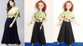 DIY Inspire Look For Barbie Doll | Doll Clothes | D Creating