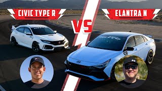 Honda Civic Type-R vs Hyundai Elantra N Driver Battles