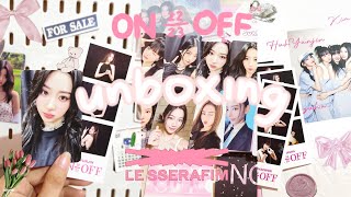 Le Sserafim ON OFF 22-23 Unboxing 🌷