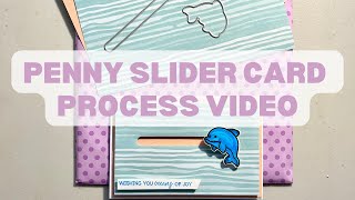 PENNY SLIDER CARD PROCESS VIDEO || Crafters Companion Penny Slider Card Kit