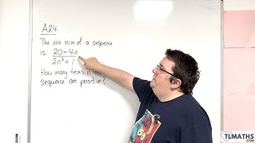 GCSE Maths: A24h-15 Harder Sequences Problem 1