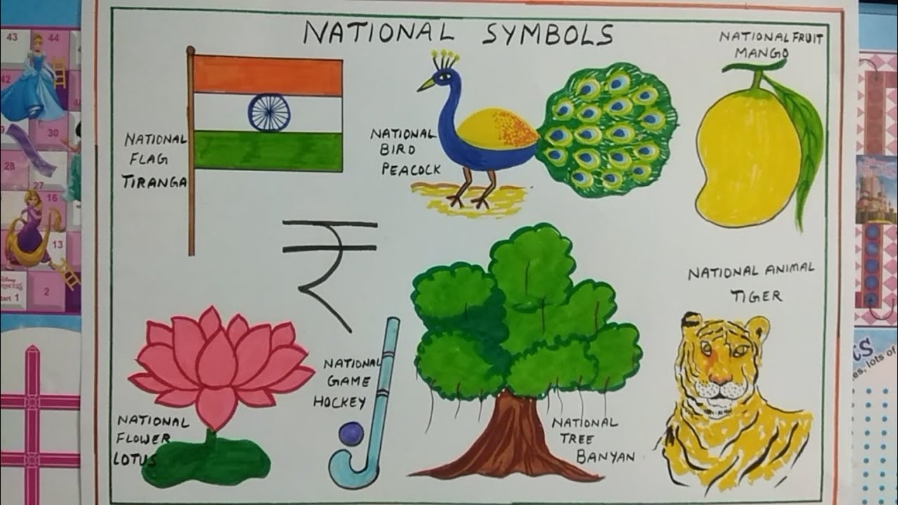 National symbols of India/easy drawing of national symbols ...