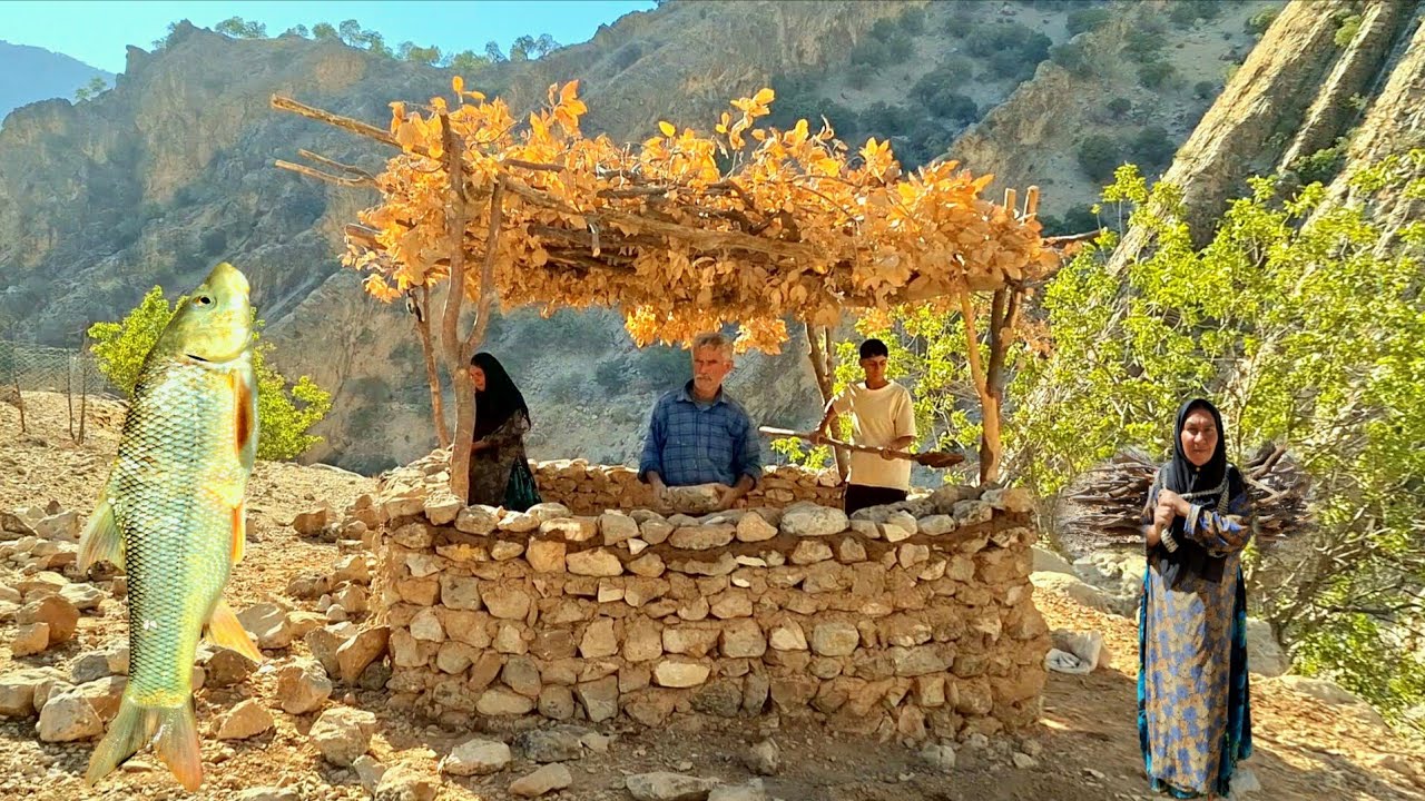 🏕 Nomadic life: Gathering firewood in the Zagros Mountains |🌲 and ...