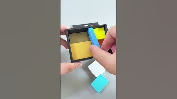 How to put three pieces into the box?#puzzles  #IQ #iqtest