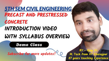 PRECAST AND PRESTRESS CONCRETE |lECTURE-01|5Th Sem Civil Engg.|KTPClasses|9877580530