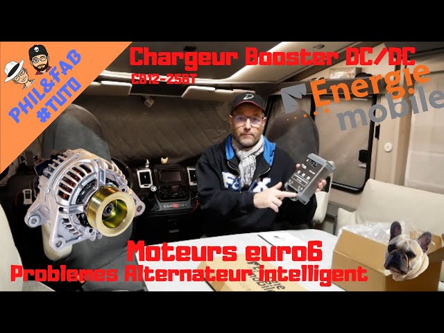 27. Relier batterie moteur et auxiliaire via Chargeur Booster DC DC -  Fourgon van aménagé VW T5 🔋⚡ 