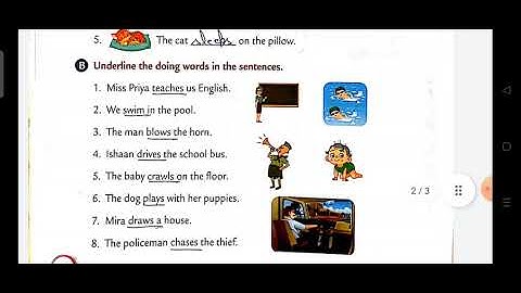 Class -2, English Grammar, Ch-14- Doing Words