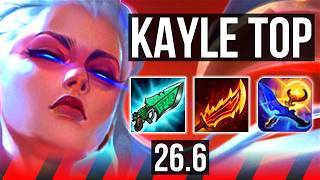 KAYLE vs LEBLANC (TOP) | 48K damage | EUNE Grandmaster | 26.6