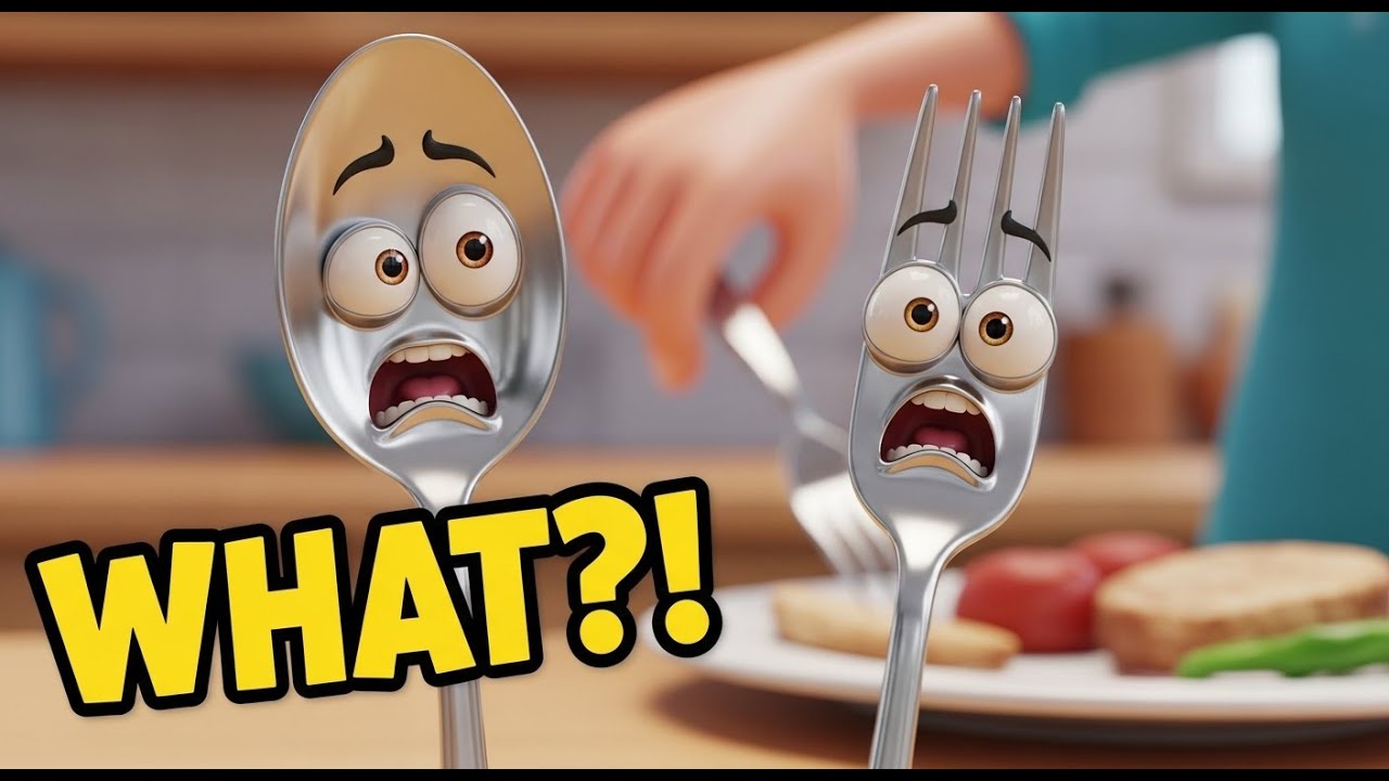Funny Talking Spoon and Fork | Pixar-Style 3D Animation - YouTube