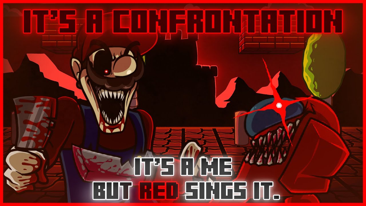 It's A Confrontation / It's A Me but Red sings it. [FNF Cover]