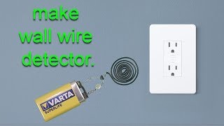 how to make wall wire detector?