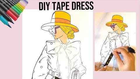 Stift + tape = modekunst! Bekijk de transformatie