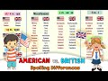 American vs British English Spelling Differences Quiz