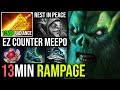 WTF 13Min Radiance + Rampage Necrophos - Super Tanky Ez Counter Meepo Mid 24Kills EPIC JUNGLE Dota 2