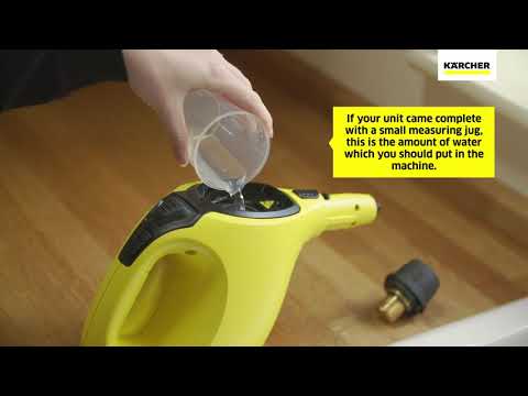 Karcher SC1 draagbare stoomreiniger - Hoe stoom te produceren