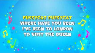Pussycat Pussycat Where Have You Been? | Sing A Long | Nursery Rhyme | KiddieOK