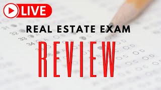 Florida Real Estate Exam Cram Study Session #1