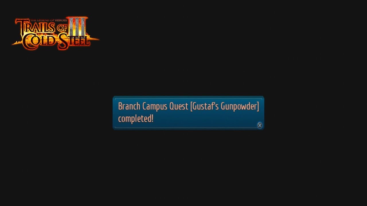 (TOCS3) Trails of Cold Steel III I Gustaf's Gunpowder I Side Quest I Guide