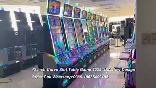43 Inch Curve Slot Table Arcade Game Machine Touch Screen 2025 USA New Design Supply by HomingGame