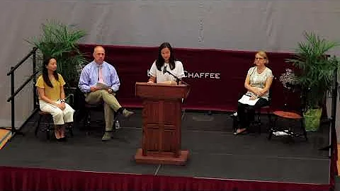 Jacqueline LC Opening Day of School Speech