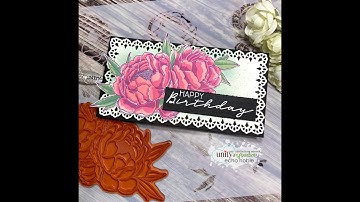 Unity Quick Tip: Peony Layering Stamp & Stencil