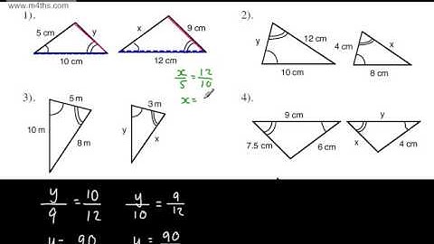 GCSE Maths - Similar Triangles Full tutorial (Similarity - Congruent) Higher Linear June 2014