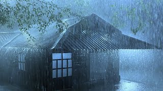 Bring Back Sleep with Endless Heavy Rain & Thunder Roaring on the Rickety Roof in the Magical Night