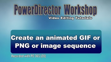 Create an animated GIF or PNG or image sequence