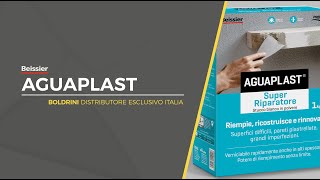 Ricostruire e riempire buchi senza limite in mano unica con Aguaplast Super Riparatore