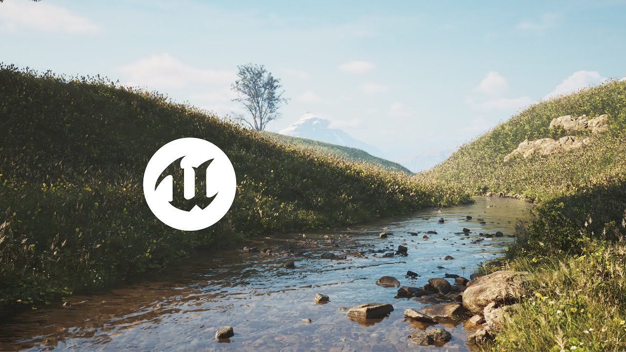 Virtual Meadow Creek | UE5 [4K]