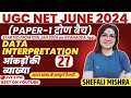 UGC NET June 2024 I Paper-1 Data Interpretation - Math's By Shefali Mishra I Class 27
