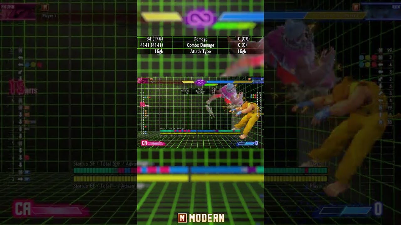 Modern Akuma Max Damage Combo  - Street Fighter 6 