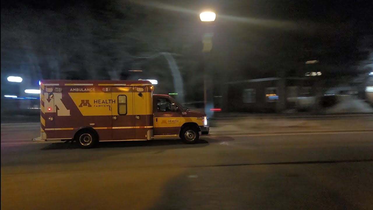 M Health Fairview EMS Ambulance 125 Responding Code 3 YouTube