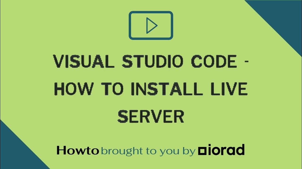 Visual Studio Code - How to install live server - YouTube